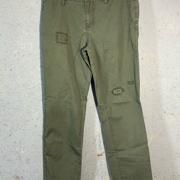 #056 Sz 8 Calvin Klein Jeans Green Chinos Durable Cotton - Picture 3 of 7